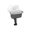 American Standard | Lakewell Wall Mounted Cast Iron Utility Sink With 22" Length -Faucet 033056567517 7692.008.020