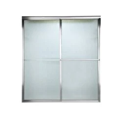 American Standard | Prestige 66" Tall Framed, Bypass, Rain Glass Shower Door - Fits 45-1/2" To 47-1/2" Width Openings