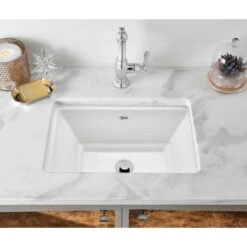 American Standard | Estate 19-3/4" Undermount Vitreous China Bathroom Sink With Overflow 10 American Standard | Estate 19-3/4" Undermount Vitreous China Bathroom Sink With Overflow -Faucet 0483.000.020 life1