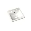 American Standard | Studio Carre 16-3/8" Drop In Porcelain Bathroom Sink For Widespread Faucets