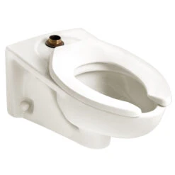 American Standard | Afwall Millennium Elongated Toilet Bowl Only With Top Spud - Less Seat And Flushometer