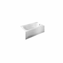American Standard | Cambridge 60" Americast Soaking Bathtub With Left Hand Drain And Tub Cover - Lifetime Warranty