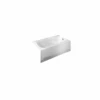 American Standard | Cambridge 60" Americast Soaking Bathtub With Right Hand Drain And Tub Cover - Lifetime Warranty -Faucet 2461002tc white