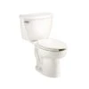 American Standard | Cadet Two-Piece Elongated Toilet With Left Mounted Trip Lever, 1.1 Gpf And Right Height Bowl -Faucet 2467.136.020