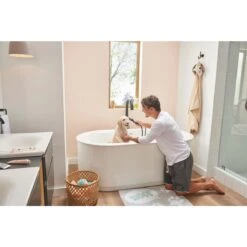 American Standard | Studio S 68" Free Standing Acrylic Soaking Tub With Center Drain And Overflow -Faucet 2549004020 16