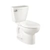 American Standard | Cadet 3 Elongated Two-Piece Toilet With Performance Flushing System And EverClean Surface - Left-Mounted Tank Lever (12" Rough In) -Faucet 270ca001.020