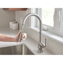 American Standard | Delancey Single Handle Pull-Down Spray Kitchen Faucet -Faucet 4279300