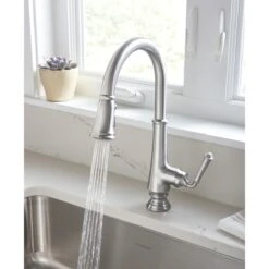 American Standard | Delancey Single Handle Pull-Down Spray Kitchen Faucet -Faucet 4279300 5