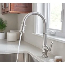 American Standard | Delancey Single Handle Pull-Down Spray Kitchen Faucet -Faucet 4279300 7
