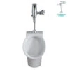American Standard | Decorum 0.125 GPF Top Spud Urinal With EverClean Technology - Includes Flushometer -Faucet 6042.001EC B1