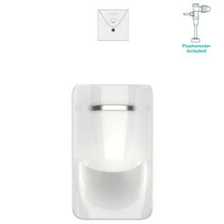 American Standard | Greenbrook 0.125 GPF Rear Spud Urinal With EverClean Technology - Includes Flushometer