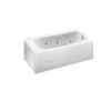 American Standard | Cambridge 60" Americast Whirlpool Bathtub With Right Hand Drain, EverClean Technology, And AcuMassage Jets - Lifetime Warranty -Faucet AS 2461 028WC 020