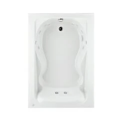 American Standard | Cadet 60" Acrylic Whirlpool Bathtub With Reversible Drain, EverClean Technology, And AcuMassage Jets