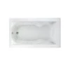American Standard | Cadet 72" Acrylic Whirlpool Bathtub With Reversible Drain, EverClean Technology, And AcuMassage Jets -Faucet AS 2774 018WC 020