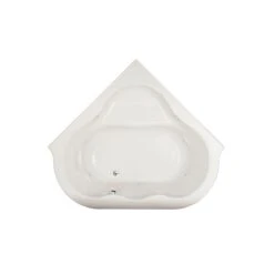 American Standard | Evolution 76" Acrylic Whirlpool Bathtub With Center Drain, EverClean Technology, And In-Line Water Heater - Lifetime Warranty