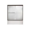 American Standard | 60" X 58" Euro Frameless By-Pass Double Sliding Shower Door With Clear Glass -Faucet AS AM00350 400 224