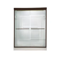 American Standard | Euro 70" Tall Frameless, Bypass, Clear Glass Shower Door - Fits 44" To 48" Width Openings