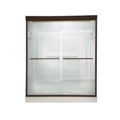 American Standard | Euro 70" Tall Frameless, Bypass, Clear Glass Shower Door - Fits 56" To 60" Width Openings