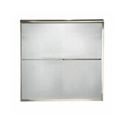American Standard | Euro 69" Tall Frameless, Bypass, Rain Glass Shower Door - Fits 56" To 60" Width Openings