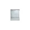 American Standard | Prestige 58" Tall Framed, Bypass, Clear Glass Shower Door - Fits 57-1/2" To 59-1/2" Width Openings 1 American Standard | Prestige 58" Tall Framed, Bypass, Clear Glass Shower Door - Fits 57-1/2" To 59-1/2" Width Openings -Faucet am00750 436 silver