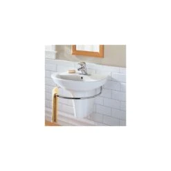 American Standard | Ravenna 24-1/4" Pedestal Porcelain Bathroom Sink -Faucet american standard 0268 001 application shot 13