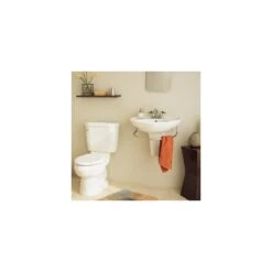 American Standard | Ravenna 24-1/4" Pedestal Porcelain Bathroom Sink -Faucet american standard 0268 001 application shot 14