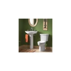 American Standard | Ravenna 24-1/4" Pedestal Porcelain Bathroom Sink -Faucet american standard 0268 001 application shot 15