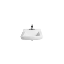American Standard | Declyn 18-1/2" Rectangular Vitreous China Wall Mounted Bathroom Sink With 3 Faucet Holes - Less Overflow