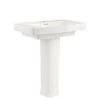 American Standard | Townsend 30" Fireclay Pedestal Bathroom Sink With Single Faucet Hole And Overflow - Includes Right Height® Pedestal