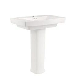 American Standard | Townsend 30" Fireclay Pedestal Bathroom Sink With Single Faucet Hole And Overflow - Includes Right Height® Pedestal