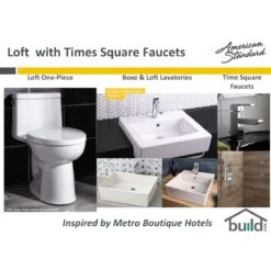 American Standard | Loft 19-5/8" Fire Clay Vessel Bathroom Sink With 1 Hole Drilled With Overflow -Faucet american standard 0552 001 complete your look 142