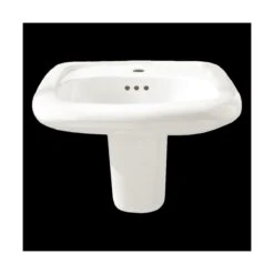 American Standard | Murro 21-1/4" Wall Mounted Porcelain Bathroom Sink With EverClean Technology (Less Shroud) -Faucet american standard 0955001ec alternate image 133