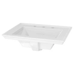 American Standard | Town Square S 24" Rectangular Fireclay Drop In Bathroom Sink With Overflow And 3 Faucet Holes At 8" Centers -Faucet american standard 1203 008 alternate view 81
