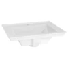 American Standard | Town Square S 24" Rectangular Fireclay Drop In Bathroom Sink With Overflow And Single Faucet Hole -Faucet american standard 1203001 020 9459039