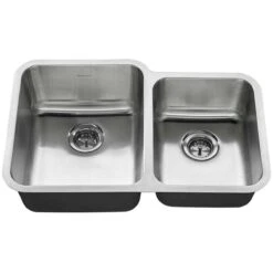 American Standard | American Standard 31" Double Basin Stainless Steel Kitchen Sink For Undermount Installations - Drains Included
