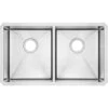 American Standard | Pekoe 29" Double Basin Stainless Steel Kitchen Sink For Undermount Installations - Drains Included 1 American Standard | Pekoe 29" Double Basin Stainless Steel Kitchen Sink For Undermount Installations - Drains Included -Faucet american standard 18db 9291800 075