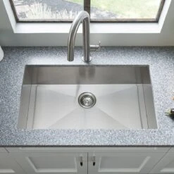 American Standard | Edgewater 33" Single Basin Stainless Steel Kitchen Sink For Drop In Or Undermount Installations With Single Faucet Hole - Drain Included -Faucet american standard 18sb 9332211 18sb 9332211 alternate view 22