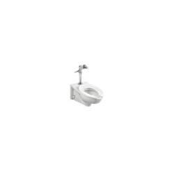 American Standard | Afwall Millennium Elongated Toilet Bowl Only With Top Spud - Less Seat And Flushometer -Faucet american standard 2257 101 application shot 3
