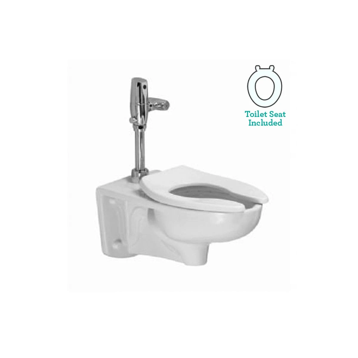 American Standard | Afwall 1.6 GPF Electronic Flush One-Piece Elongated Toilet With Seat And Flushometer Included 3 American Standard | Afwall 1.6 GPF Electronic Flush One-Piece Elongated Toilet With Seat And Flushometer Included
