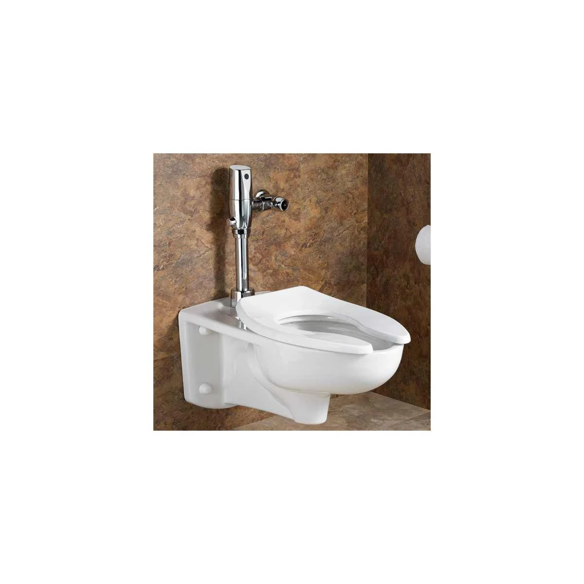 American Standard | Afwall 1.6 GPF Electronic Flush One-Piece Elongated Toilet With Seat And Flushometer Included 4 American Standard | Afwall 1.6 GPF Electronic Flush One-Piece Elongated Toilet With Seat And Flushometer Included - Image 2