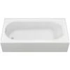 American Standard | Princeton 60" Americast Bathtub With Left Hand Drain - Lifetime Warranty - Drain Included -Faucet american standard 2390202ich 020 6972772