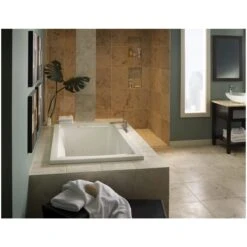 American Standard | Evolution 60" Fiberglass Acrylic Air Bathtub With Reversible Drain And EverClean Technology -Faucet american standard 2422 068c alternative 2 10