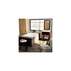 American Standard | Evolution 60" Acrylic Whirlpool Bathtub With Reversible Drain And EverClean Technology - Lifetime Warranty -Faucet american standard 2422 vc application shot 71