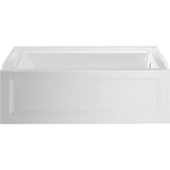 American Standard | Town Square S 60" Three Wall Alcove Acrylic And Fiberglass Soaking Tub With Right Drain