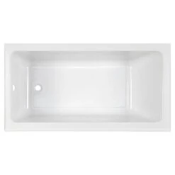 American Standard | Studio 60" L X 30" W Three Wall Alcove Acrylic Soaking Tub With Left Drain And Overflow -Faucet american standard 2573 202 alternate image 60