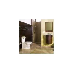American Standard | Tropic Elongated One-Piece Toilet With Concealed Trapway, EverClean Surface, PowerWash Rim And Right Height Bowl - Includes Slow-Close Seat -Faucet american standard 2786 128 application sho 130