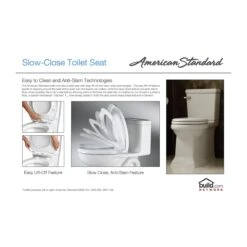 American Standard | Tropic Elongated One-Piece Toilet With Concealed Trapway, EverClean Surface, PowerWash Rim And Right Height Bowl - Includes Slow-Close Seat -Faucet american standard 2786 128 technology grap 236