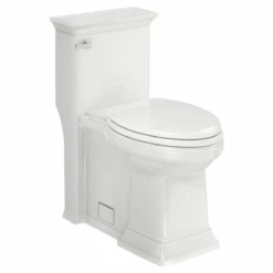 American Standard | Town Square S 1.28 GPF One Piece Elongated Chair Height Toilet With Left Hand Lever - Seat Included