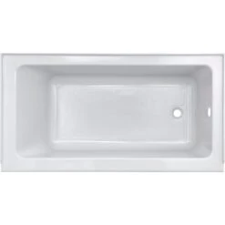 American Standard | Studio 60" Soaking Bathtub For Three Wall Alcove Installation With Left Drain -Faucet american standard 2973 202 overhead view 79