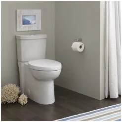 American Standard | Cadet 3 Elongated Two-Piece Toilet With Concealed Trapway, EverClean Surface, PowerWash Rim And Right Height Bowl - Includes Slow-Close Seat -Faucet american standard 2989 101 alternate image 211